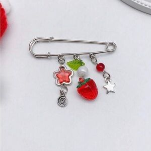Strawberry  bag Charm